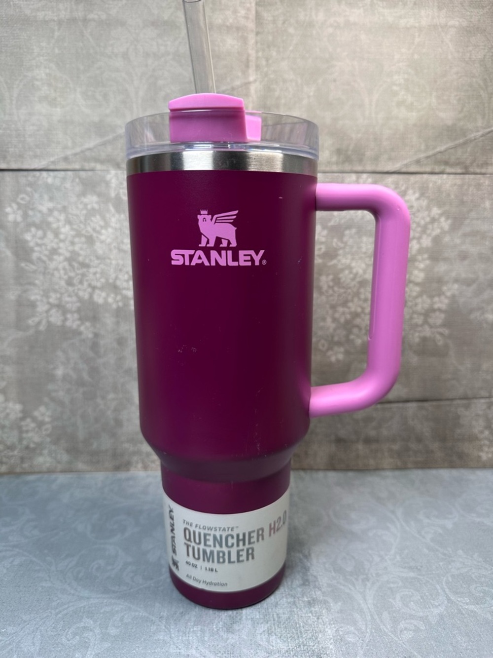Rose Bouquet Stanley 40 oz Stainless Steel H2.0 Flowstate Quencher Tumbler
